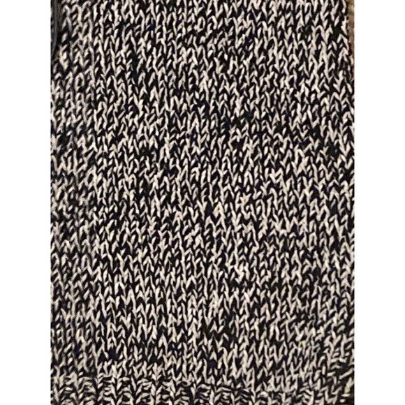 Rock & Republic Pull Over Hoodie cable knit sweater Small Black Gray - Picture 12 of 12